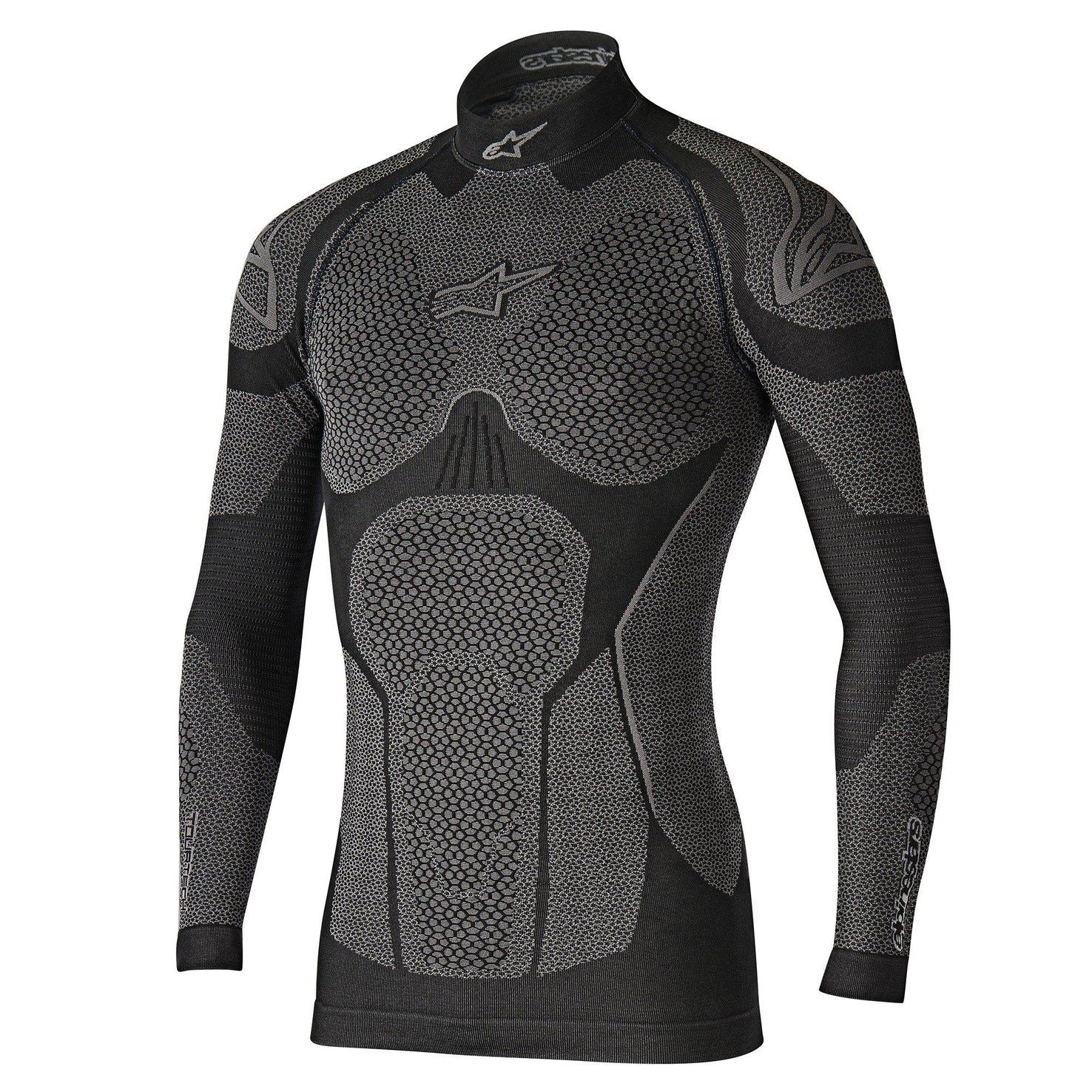 Alpinestars 2025 Ride Tech Top Long Sleeve Winter Base Layer Black Grey